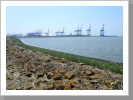 Das Containerterminal in Bremerhaven Das Containerterminal in Bremerhaven