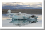 Spiegelung am Jökulsárlón