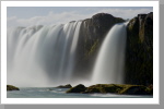 Teile des Godafoss Wasserfalls