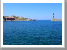 Die Hafeneinfahrt von Chania Die Hafeneinfahrt von Chania