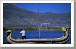 Schilfboot, Lago Titicaca Schilfboot, Lago Titicaca