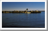 Schwimmenden Inseln von Uros, Lago Titicaca Schwimmenden Inseln von Uros, Lago Titicaca