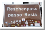 Schild Reschenpass