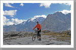 Schöne Ausblicke auf den Trails am Stilfser Joch