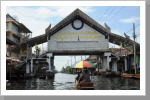 Eingang zu den schwimmenden Markt Eingang zu den schwimmenden Markt